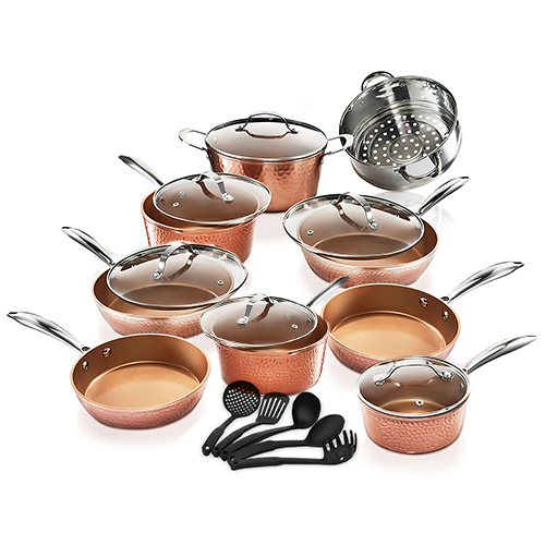 Gotham Steel™ Hammered Set A LUXURIOUS, NEW DESIGN IN NONSTICK